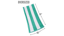 Load image into Gallery viewer, GREAT BAY HOME OVERSIZED PLUSH VELOUR TEAL BEACH TOWEL