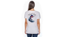 Load image into Gallery viewer, REEF LIFE-THE MARINER COLLECTION-DISTRICT® WOMEN'S PERFECT WEIGHT® V-NECK TEE (WHITE)