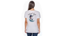 Load image into Gallery viewer, REEF LIFE-THE MARINER COLLECTION-DISTRICT® WOMEN'S PERFECT WEIGHT® V-NECK TEE (WHITE)