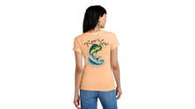 Load image into Gallery viewer, REEF LIFE-THE MARINER COLLECTION-DISTRICT® WOMEN'S PERFECT WEIGHT® V-NECK TEE (APRICOT)