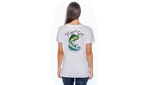 Load image into Gallery viewer, REEF LIFE-THE MARINER COLLECTION-DISTRICT® WOMEN'S PERFECT WEIGHT® V-NECK TEE (WHITE)