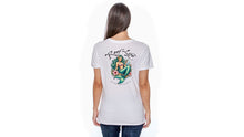 Load image into Gallery viewer, REEF LIFE-THE MARINER COLLECTION-DISTRICT® WOMEN'S PERFECT WEIGHT® V-NECK TEE (WHITE)