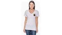 Load image into Gallery viewer, REEF LIFE-THE MARINER COLLECTION-DISTRICT® WOMEN'S PERFECT WEIGHT® V-NECK TEE (WHITE)