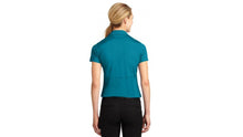 Load image into Gallery viewer, SPORT-TEK® LADIES MICROPIQUE SPORT-WICK® TEAL POLO